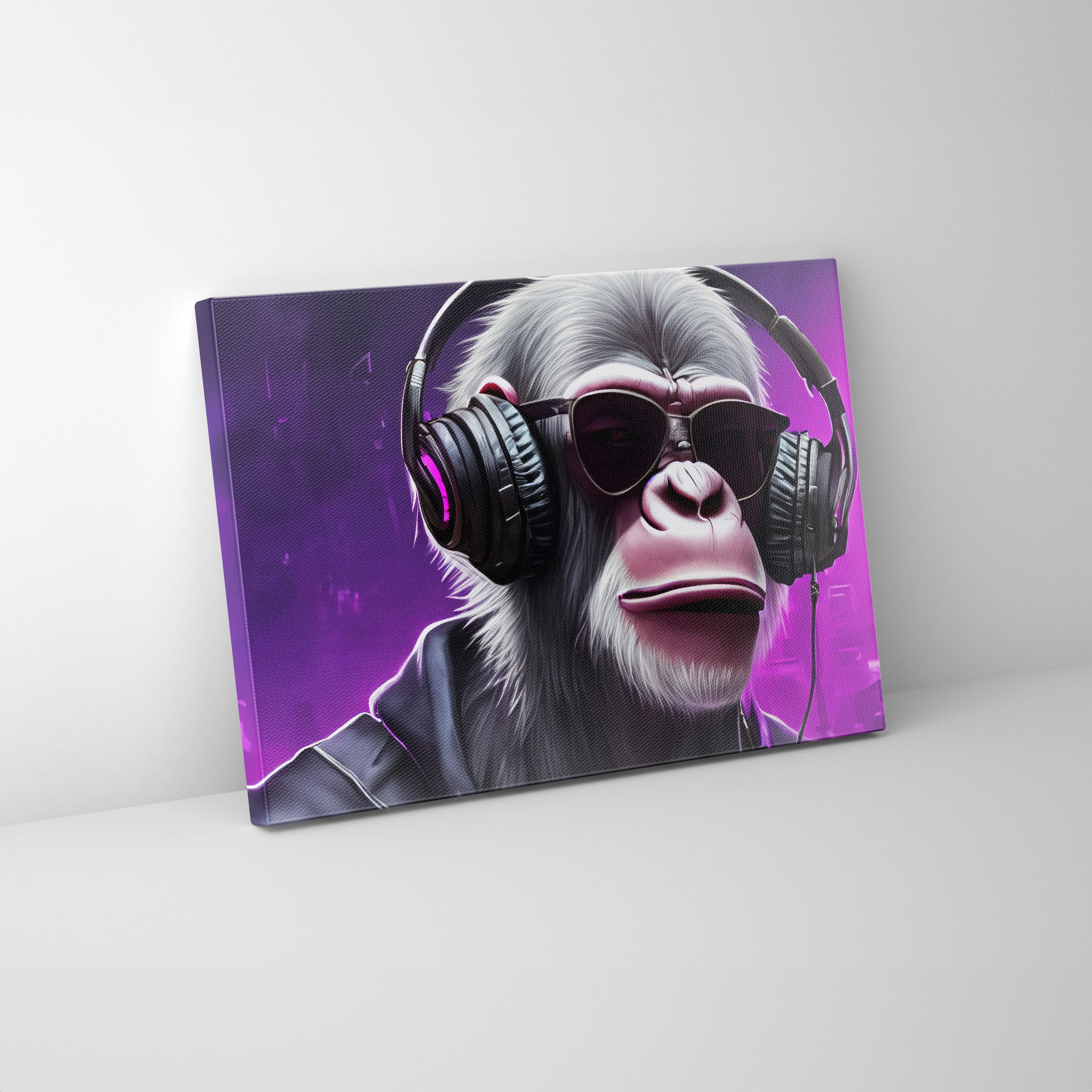 DJ Monkey Kanvas Tablo